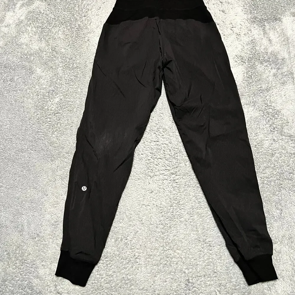 Lululemon Dance Studio Joggers Womens 4 Black High Rise Light Weight Activewear